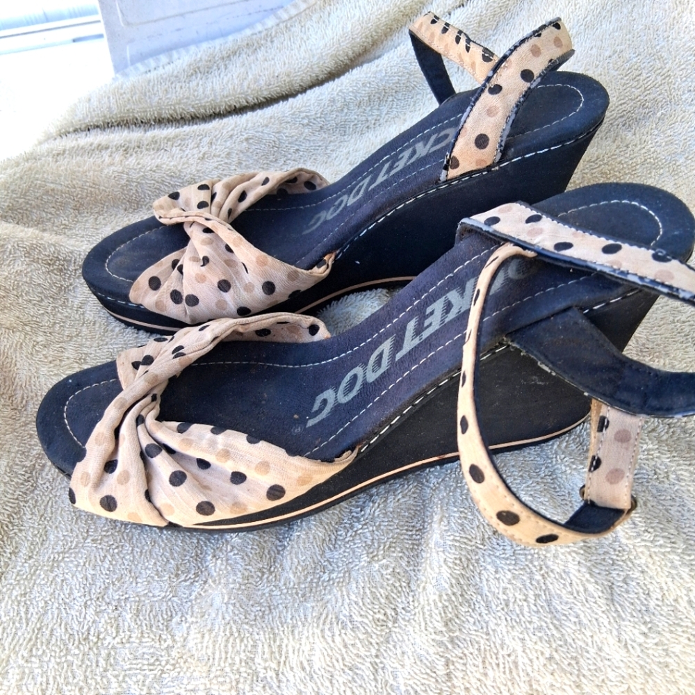 Rocket Dog Karisma Bow Wedge Cotton Sandal